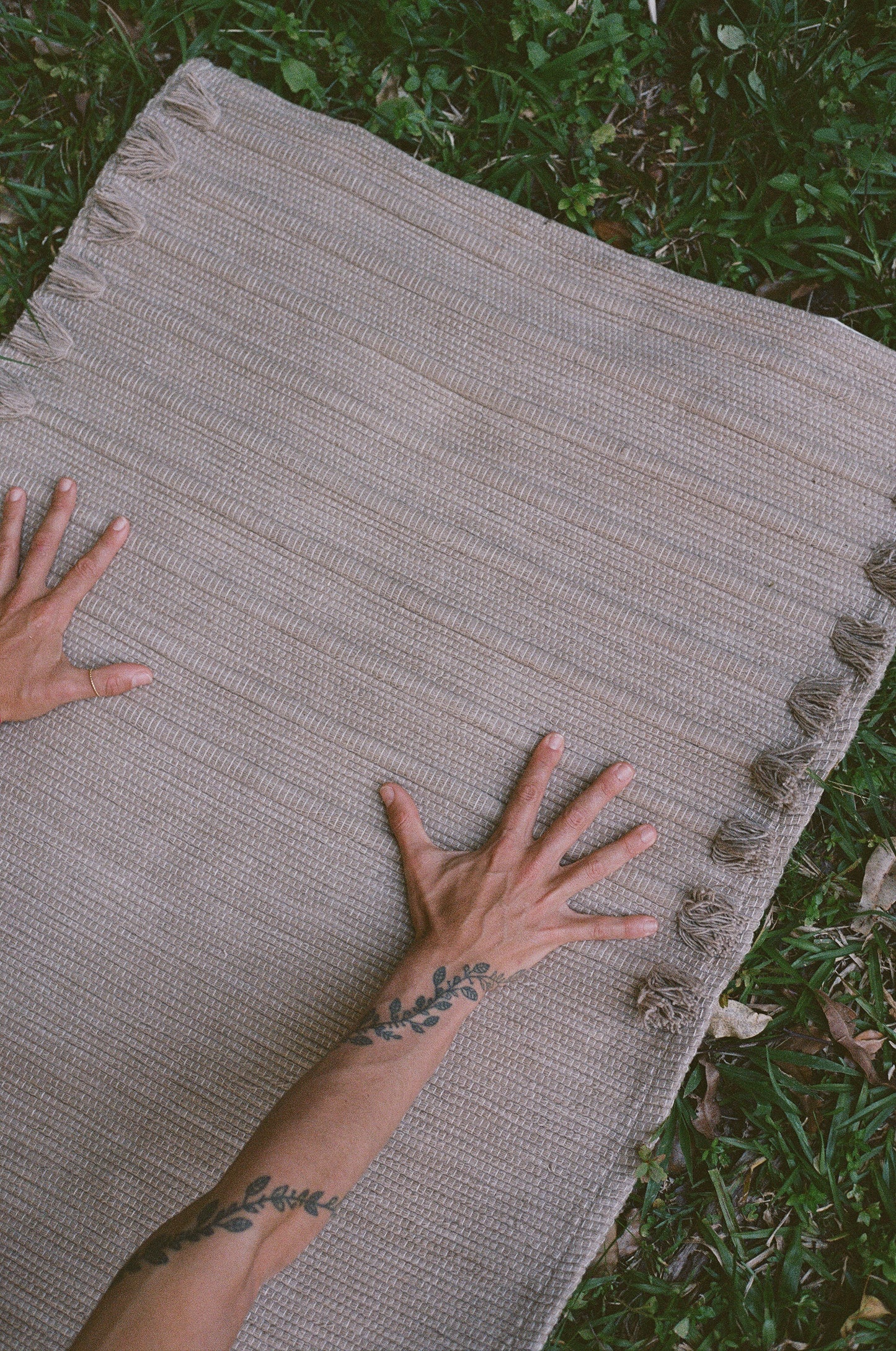 Organic Cotton Yoga Mat - Earth - Vembalam Herbal Dye