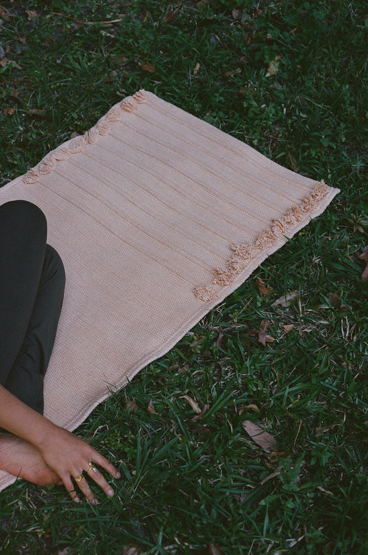 Organic Cotton Yoga Mat - Sun - Annatto Herbal Dye