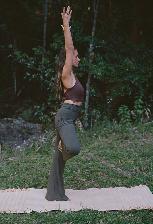 Liv Within Herbal Cotton Yoga Mat Rug Sun Orange