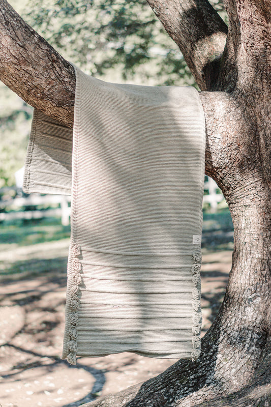 Organic Cotton Handloomed Yoga Mat Green Herbal Dyed Tulsi Moss