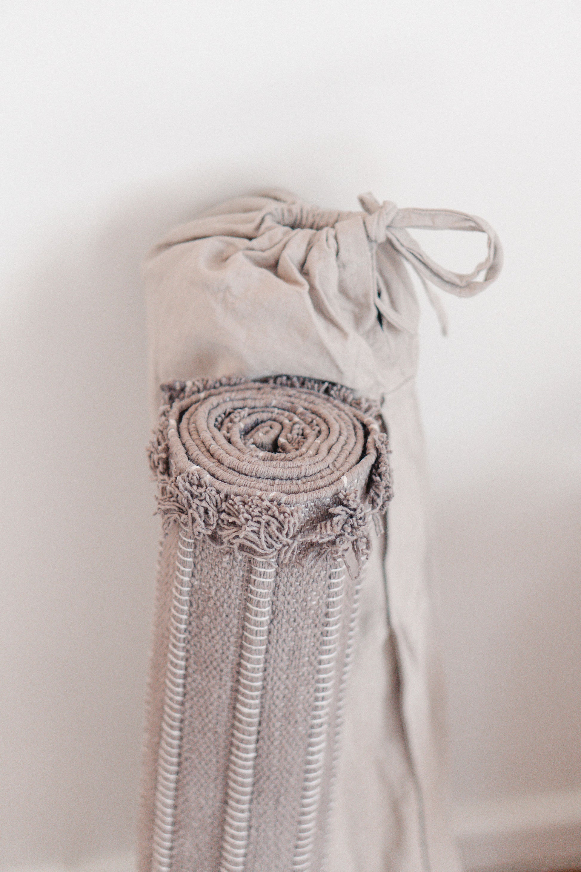 Organic Cotton Handloomed Yoga Mat Myrobalan Herbal Dyed Moon Brown