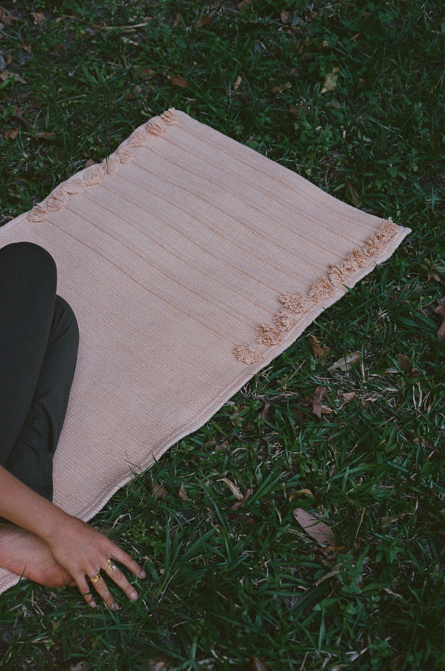 Organic Cotton Yoga Mat - Sun - Annatto Herbal Dye