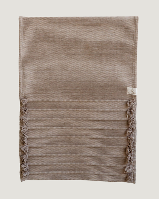 Organic Cotton Yoga Mat Herbal Dyed Vembalam Brown